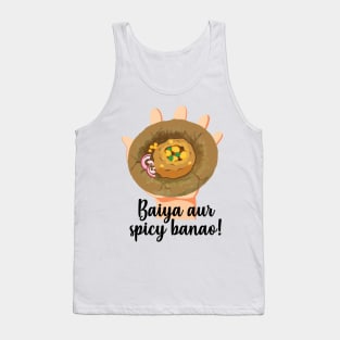 Spicy Pani Puri Hindi Quote India Pakistan Food Lovers Tank Top